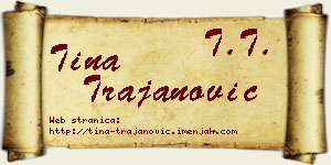 Tina Trajanović vizit kartica